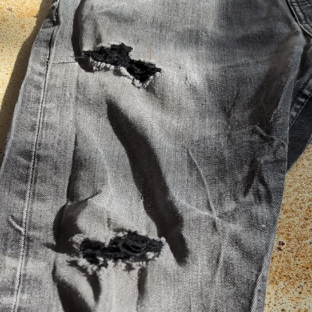 Levi's | 512 Black Acid Stretch Jeans with Distressed Vintage Style Size 32